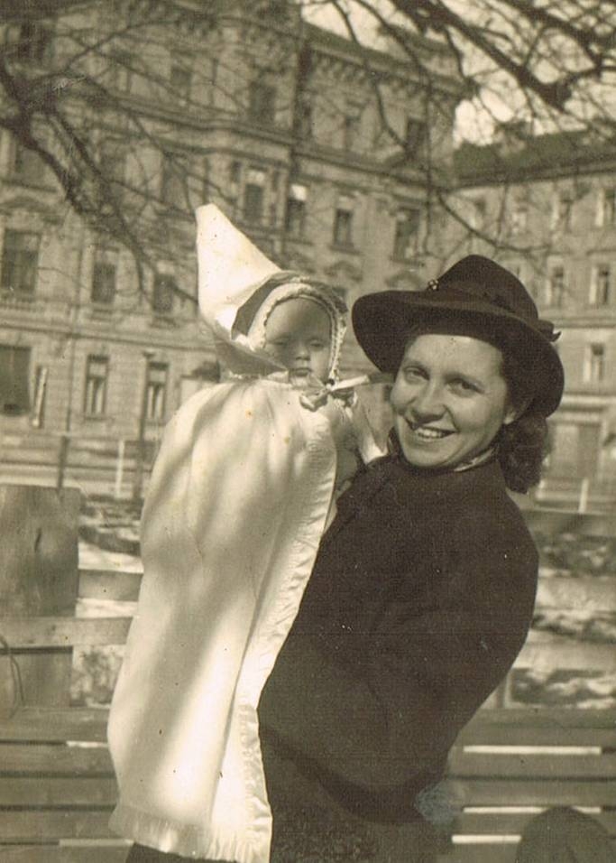 My maternal grandmother Natalia Filipoff with my Aunt Irene in Innsbruck, Austria around 1943. They only lived there until the late 40's when they immigrated to Brazil. They were originally from southern Russia. View full size.